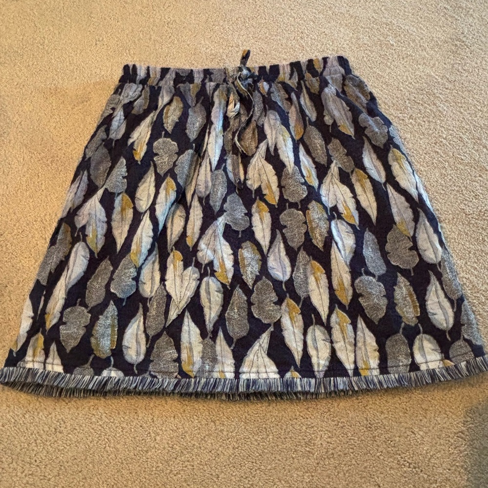 Urban Outfitters Skies Are Blue Feather Skirt Womens Small Casual Drawstring